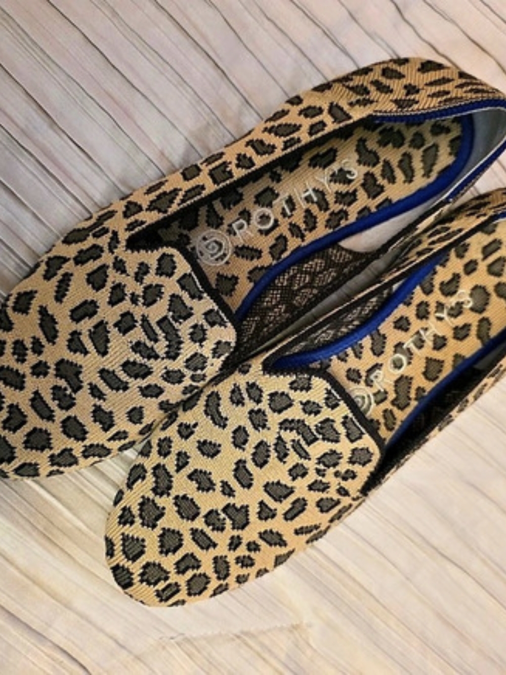 Rothy's The Point Leopard Pointed-Toe Flats US 7.5
